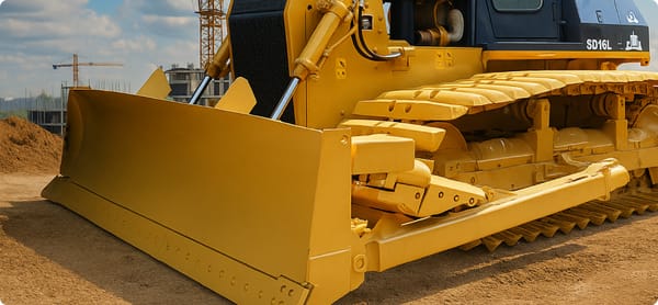 Бульдозер Shantui SD16: возможности для крупных земляных работ
