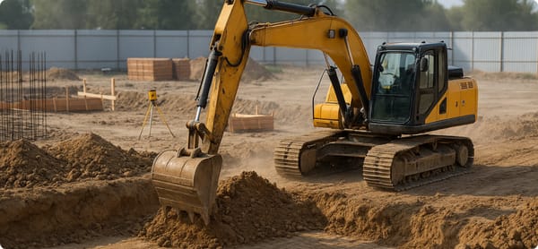 Подготовка фундамента: этапы и техника для земляных работ